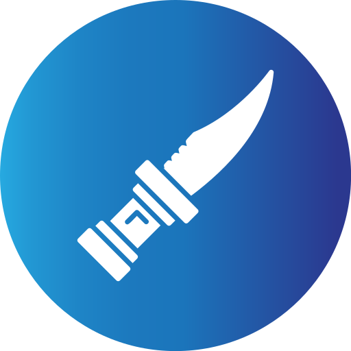 Knife Generic Blue icon