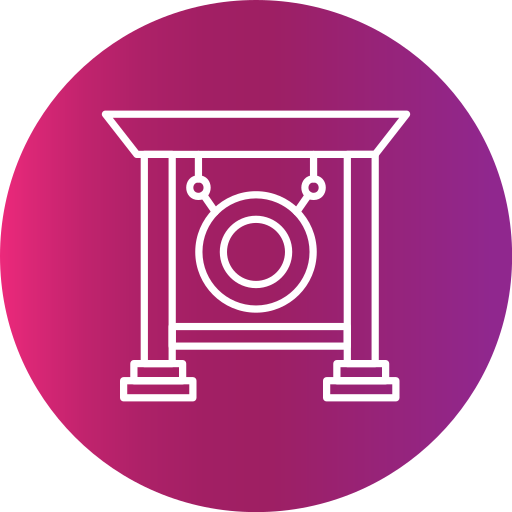 gong Generic Flat Gradient icon
