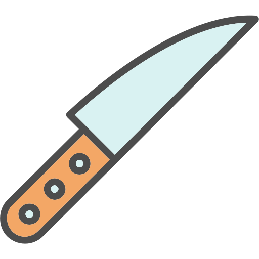 faca de corte Generic Outline Color Ícone