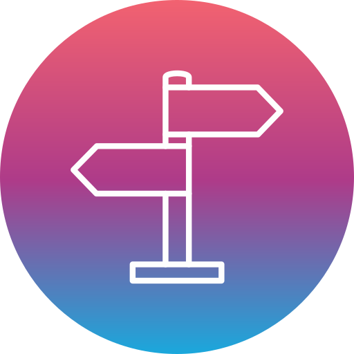 Directional sign Generic Flat Gradient icon