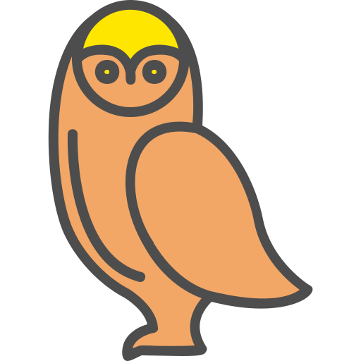 Owl Generic Outline Color icon