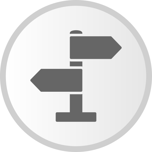 Directional sign Generic Grey icon