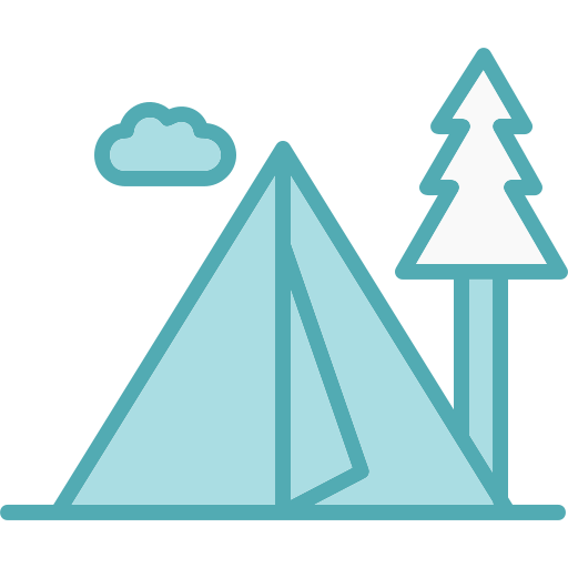 zona de acampada Generic Blue icono