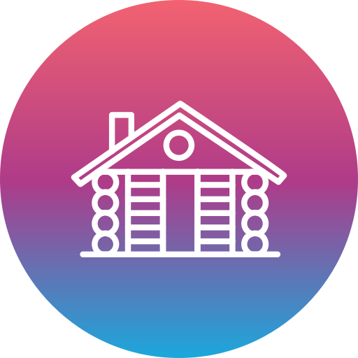 Wooden House Generic Flat Gradient icon
