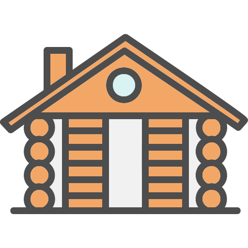 Wooden House Generic Outline Color icon