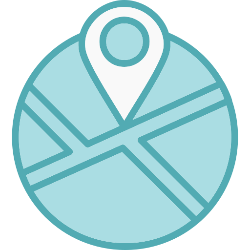 cartina stradale Generic Blue icona