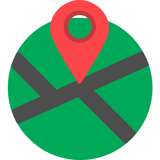 cartina stradale Generic Flat icona