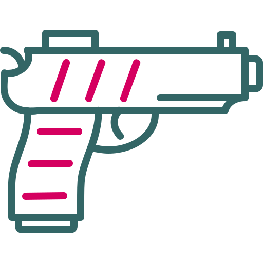 pistola Generic Outline Color icono