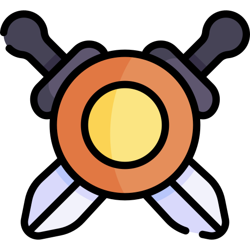 shield Kawaii Lineal color icon