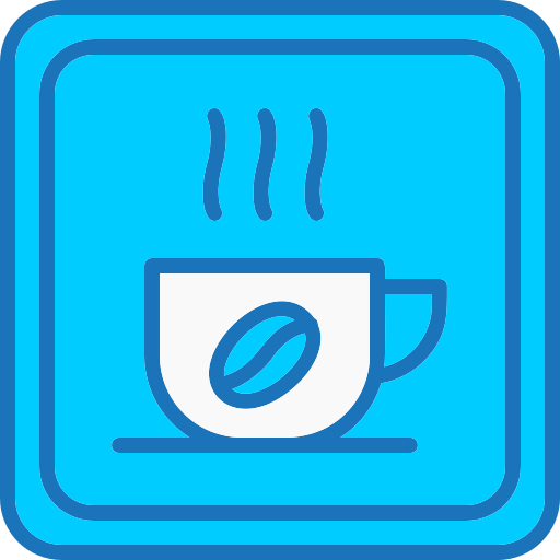 コーヒーショップ Generic Blue icon