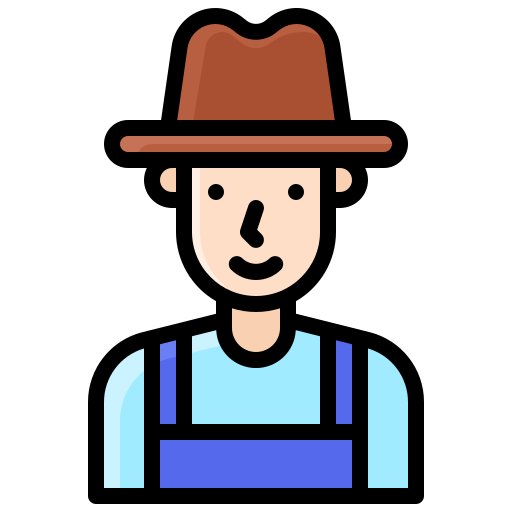 farmer Generic Outline Color icon