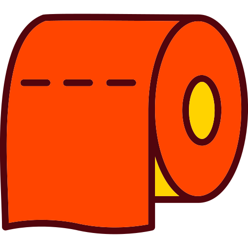 トイレットペーパー Generic Outline Color icon