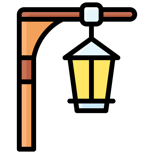 straßenlaterne Generic Outline Color icon