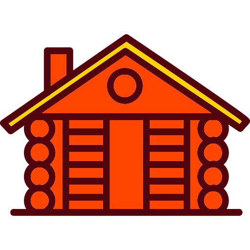 casa di legno Generic Outline Color icona