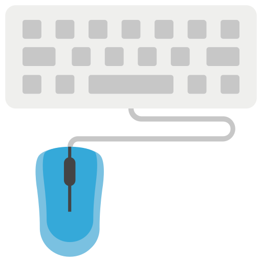 Клавиатура и мышь Generic Flat иконка