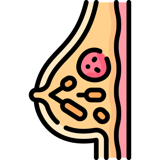 Breast cancer Special Lineal color icon