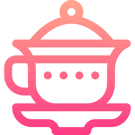 filiżanka herbaty Basic Gradient Lineal color ikona
