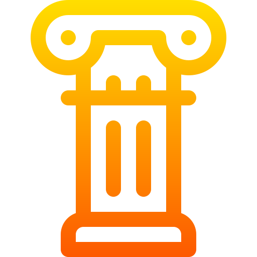 Pillar Basic Gradient Lineal color icon