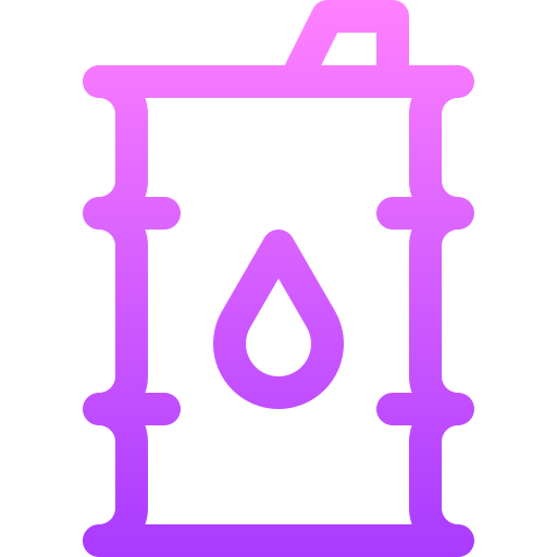 beczka oleju Basic Gradient Lineal color ikona