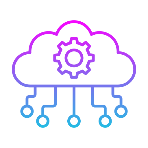 computación en la nube Generic Gradient icono