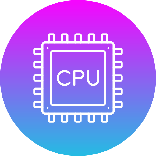 cpu Generic Flat Gradient Icône