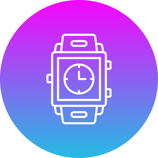 orologio intelligente Generic Flat Gradient icona