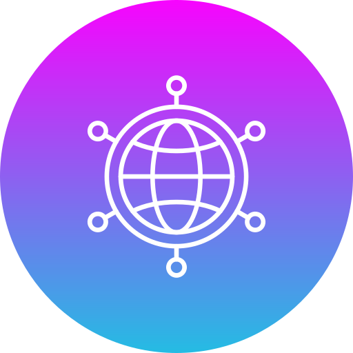 rete globale Generic Flat Gradient icona