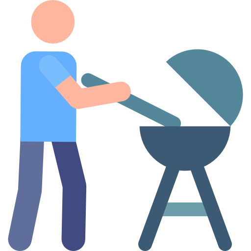 barbecue Pictograms Colour icoon