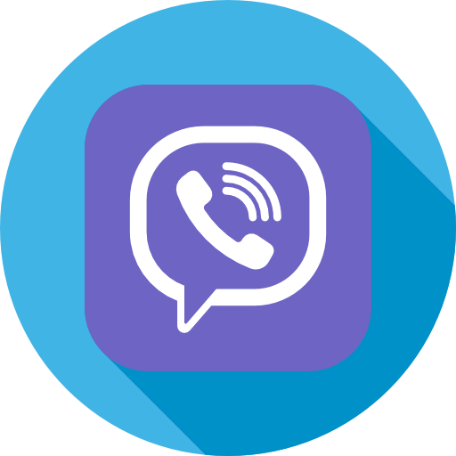 viber Flat Circular Flat icono