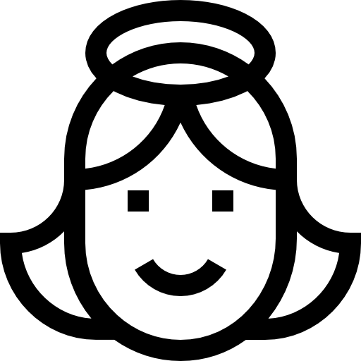 Ángel Basic Straight Lineal icono
