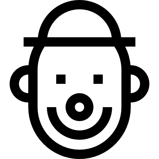payaso Basic Straight Lineal icono