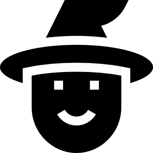 마녀 Basic Straight Filled icon