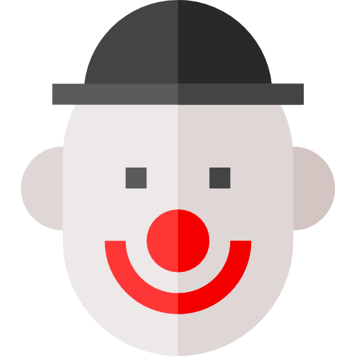 clown Basic Straight Flat icon