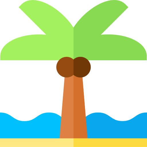 Palm tree Basic Straight Flat icon