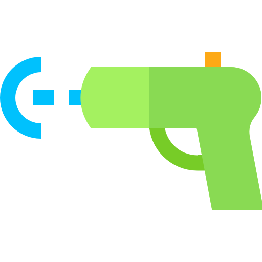 pistola de agua Basic Straight Flat icono