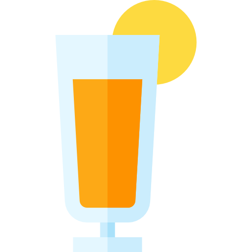 Orange juice Basic Straight Flat icon