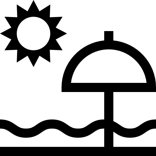 ビーチ Basic Straight Lineal icon