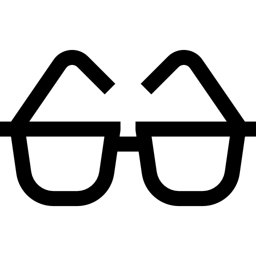 サングラス Basic Straight Lineal icon