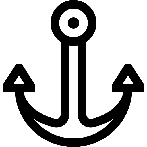 kotwica Basic Straight Lineal ikona