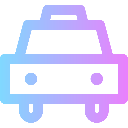 Taxi Super Basic Rounded Gradient icon
