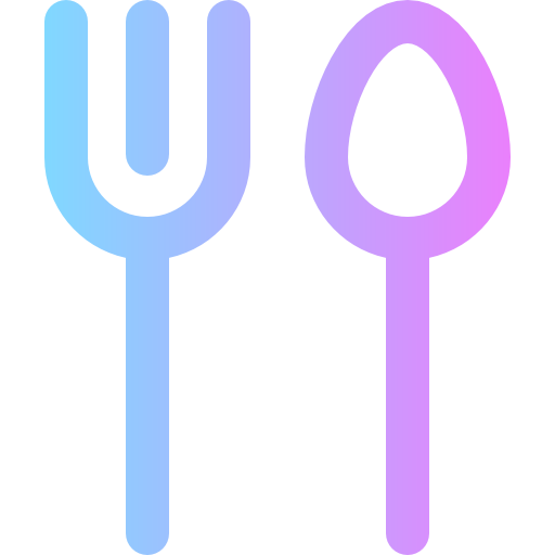 Cutlery Super Basic Rounded Gradient icon