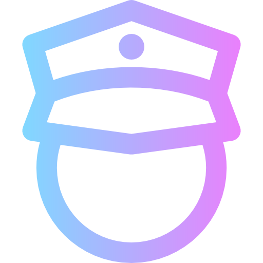 policjant Super Basic Rounded Gradient ikona