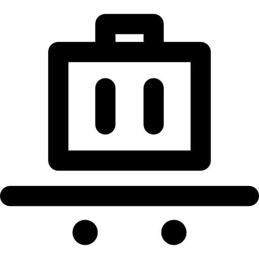 carretilla Super Basic Rounded Lineal icono