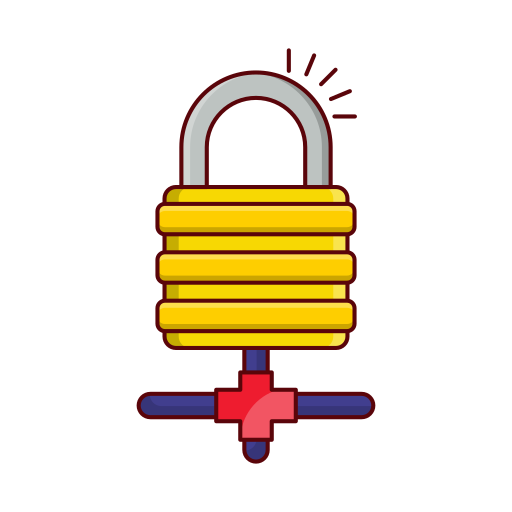 Padlock Generic Outline Color icon