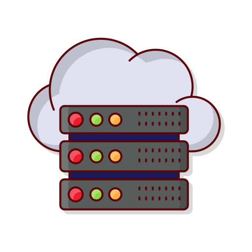 Облачный сервер Generic Outline Color иконка