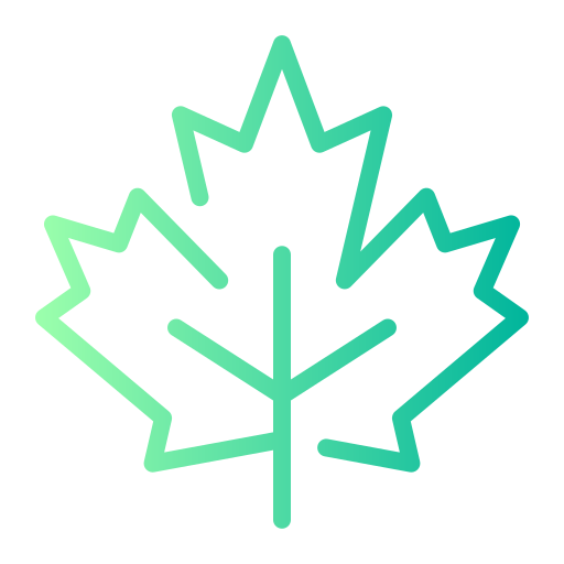 Maple leaf Generic Gradient icon