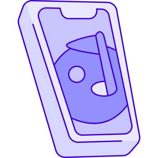 スマートフォン Generic Thin Outline Color icon