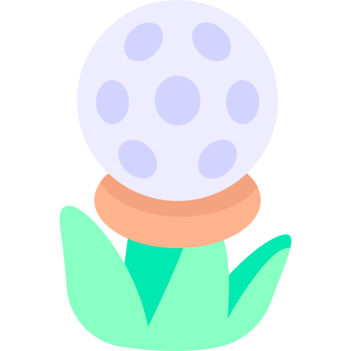 pelota de golf Generic Flat icono