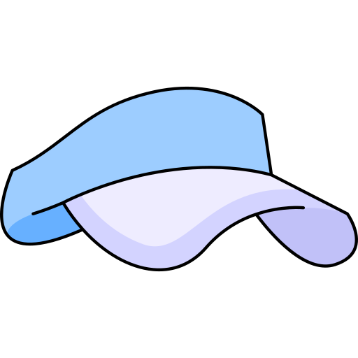 gorra de visera Generic Thin Outline Color icono