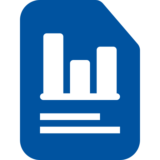 gráfico de datos Generic Blue icono